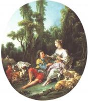 Boucher, Francois - Are They Thinking About the Grape